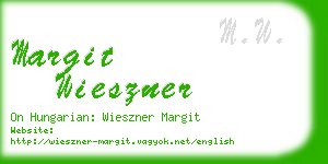 margit wieszner business card